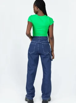 Princess Polly Copeland Jeans Mid Wash Denim Best
