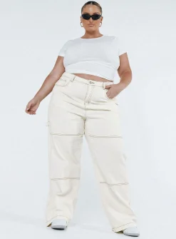 Princess Polly Copeland Jeanscurve   White Store