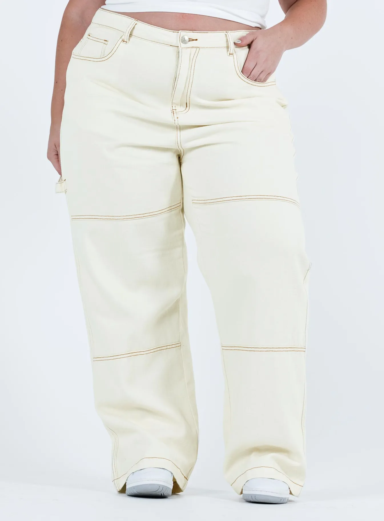 Princess Polly Copeland Jeanscurve White Store