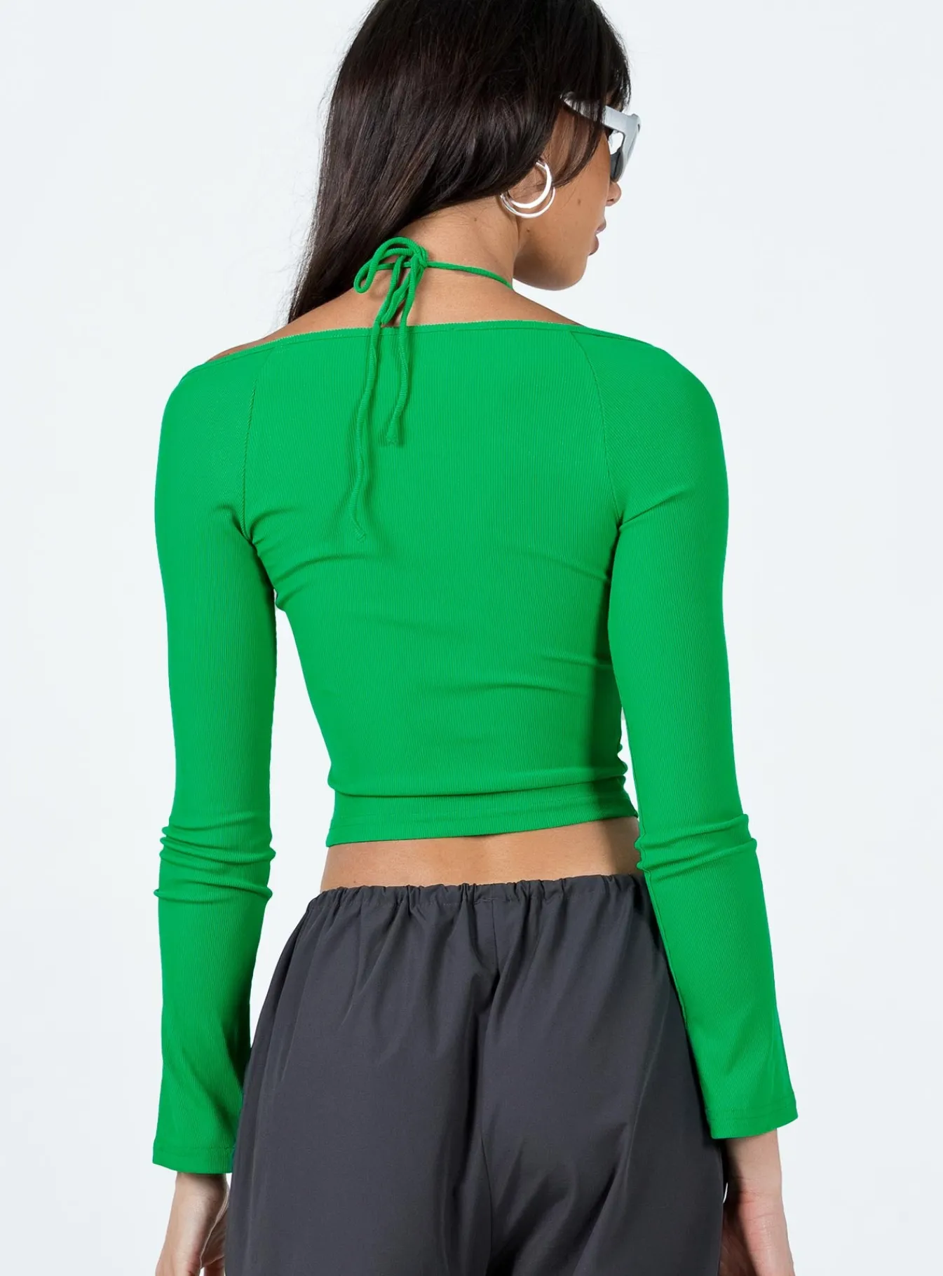 Princess Polly Coppola Long Sleeve Top Green Best Sale