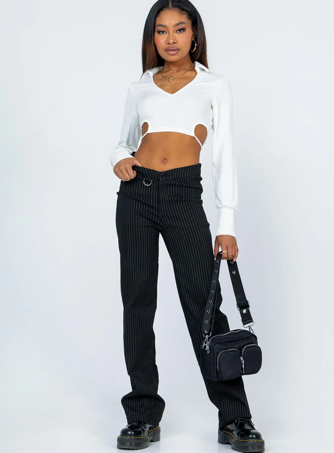Princess Polly Corbin Long Sleeve Top  White Store