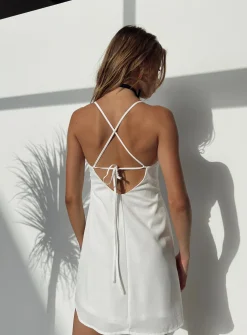 Princess Polly Cordone Mini Dress White Clearance