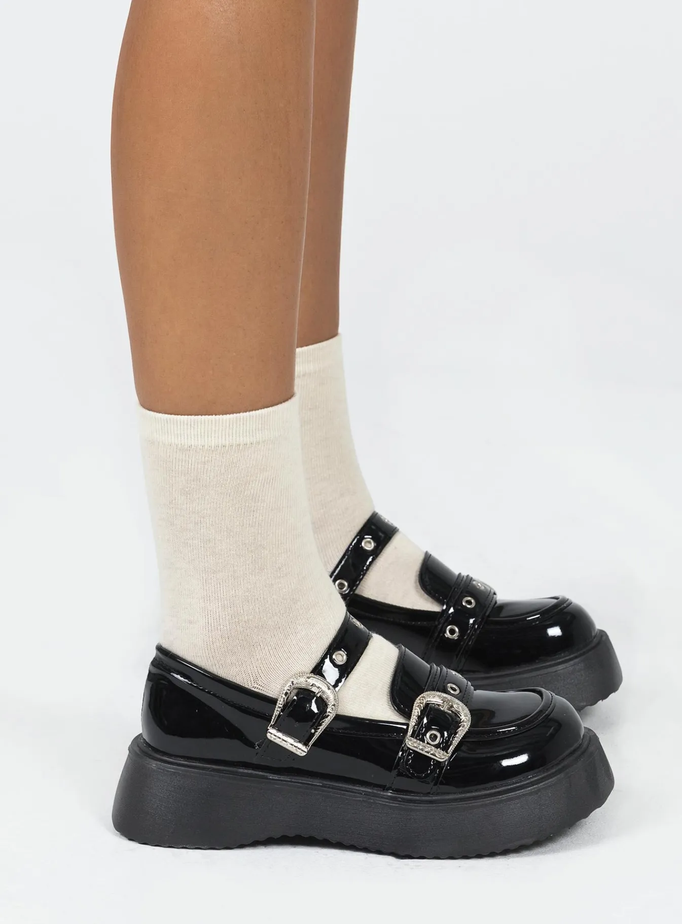 Princess Polly Cordova Flats Black Sale