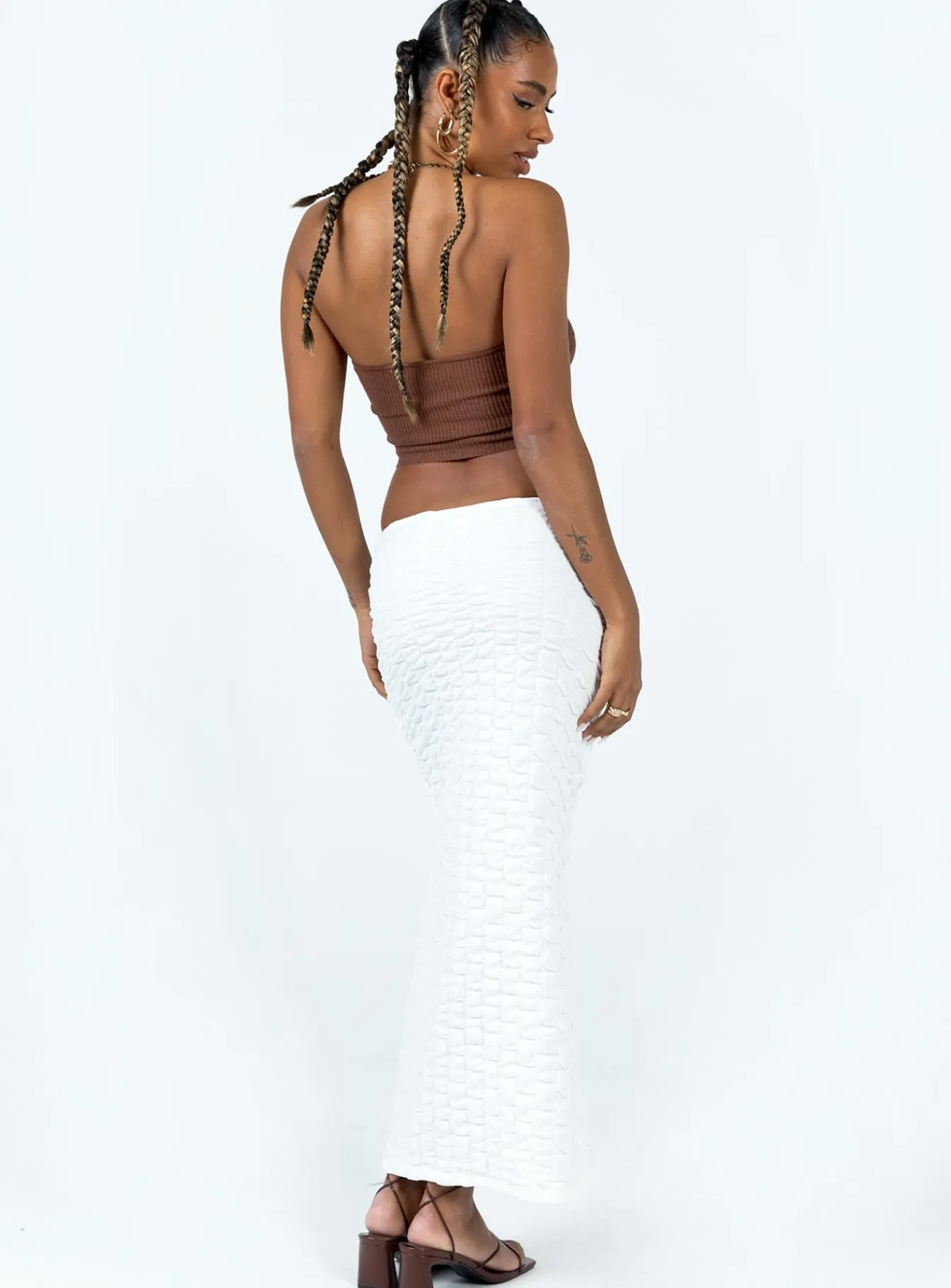 Princess Polly Corine Maxi Skirt White Fashion