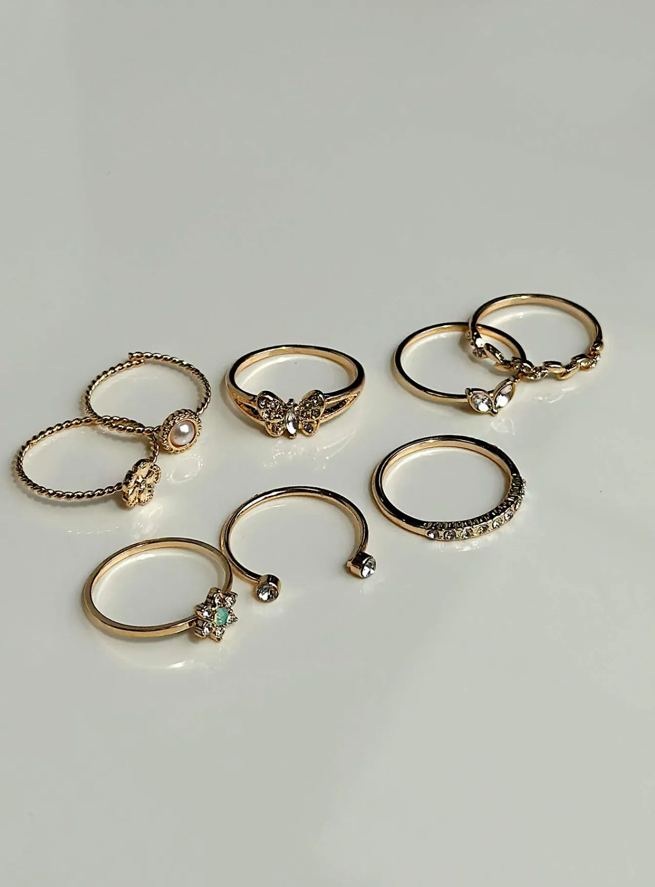 Princess Polly Corrina Ring Pack Gold Best