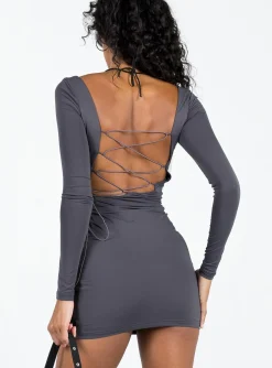Princess Polly Corthay Mini Dress Slate Cheap