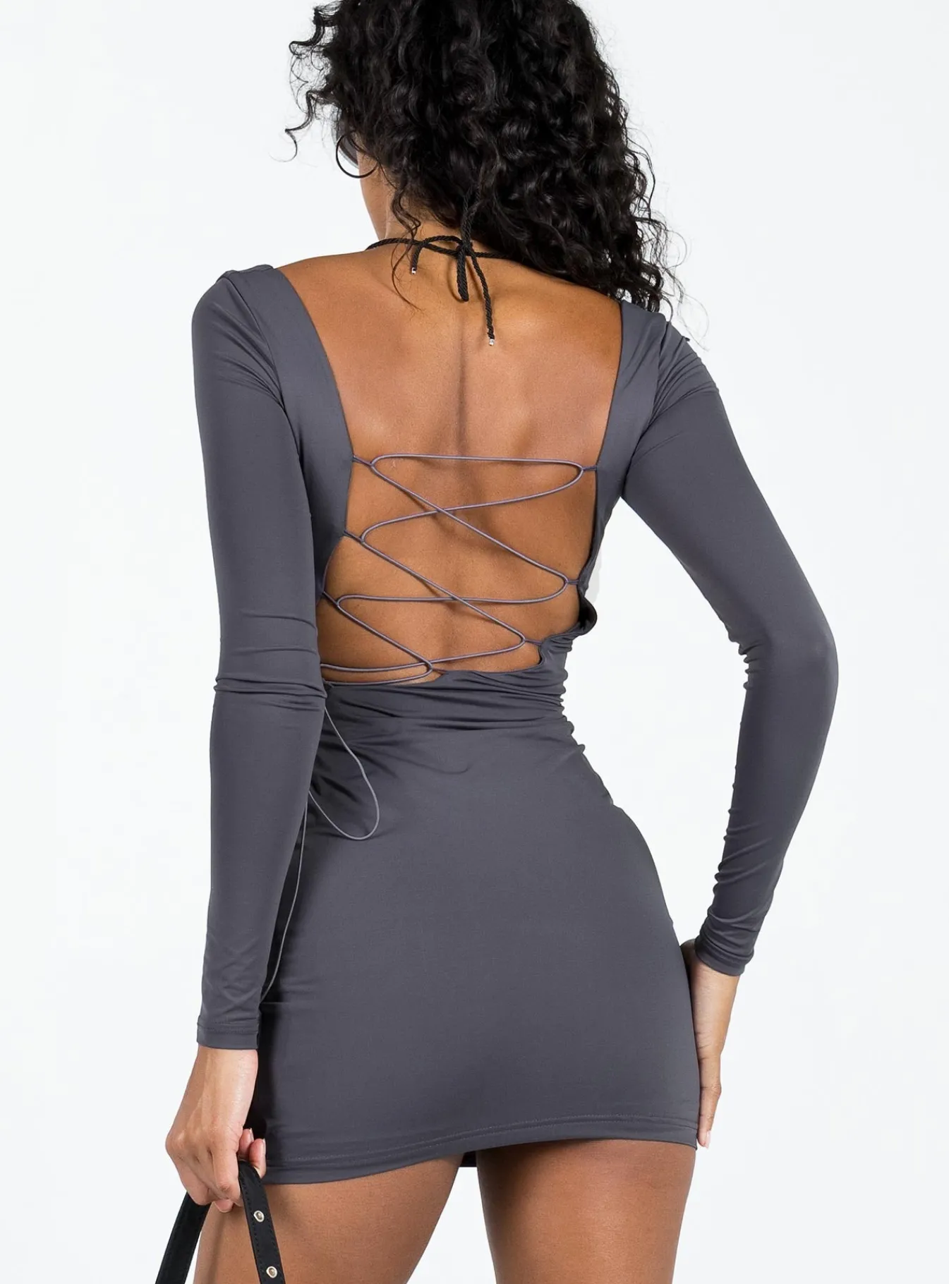 Princess Polly Corthay Mini Dress Slate Cheap