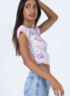 Princess Polly Cosmic Girl Top Multi Outlet