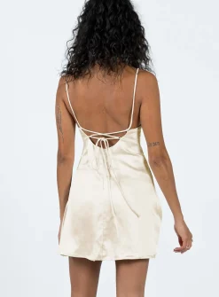 Princess Polly Cosmo Mini Dress Champagne Online