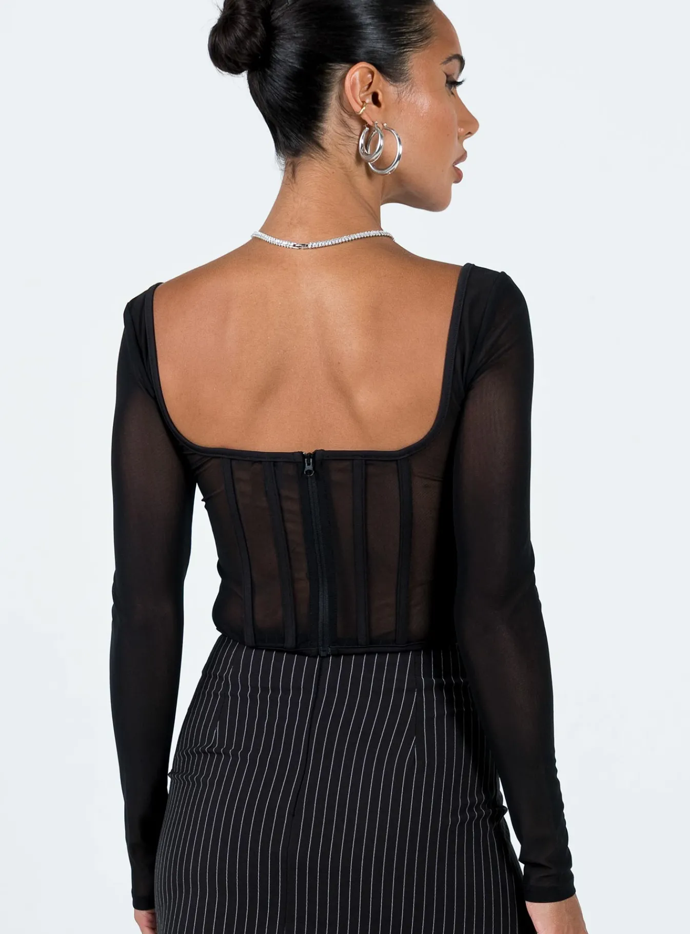 Princess Polly Costello Long Sleeve Top Black Fashion