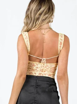 Princess Polly Cotone Lace Cami Cream Outlet