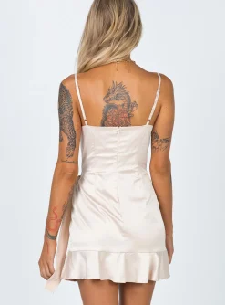 Princess Polly Cottage Hill Mini Dress Champagne Best