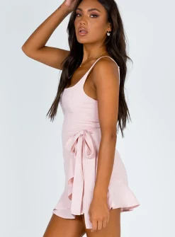 Princess Polly Cottage Hill Mini Dress Blush Online