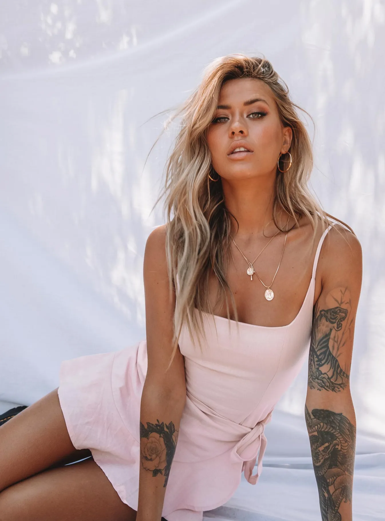 Princess Polly Cottage Hill Mini Dress Blush Online
