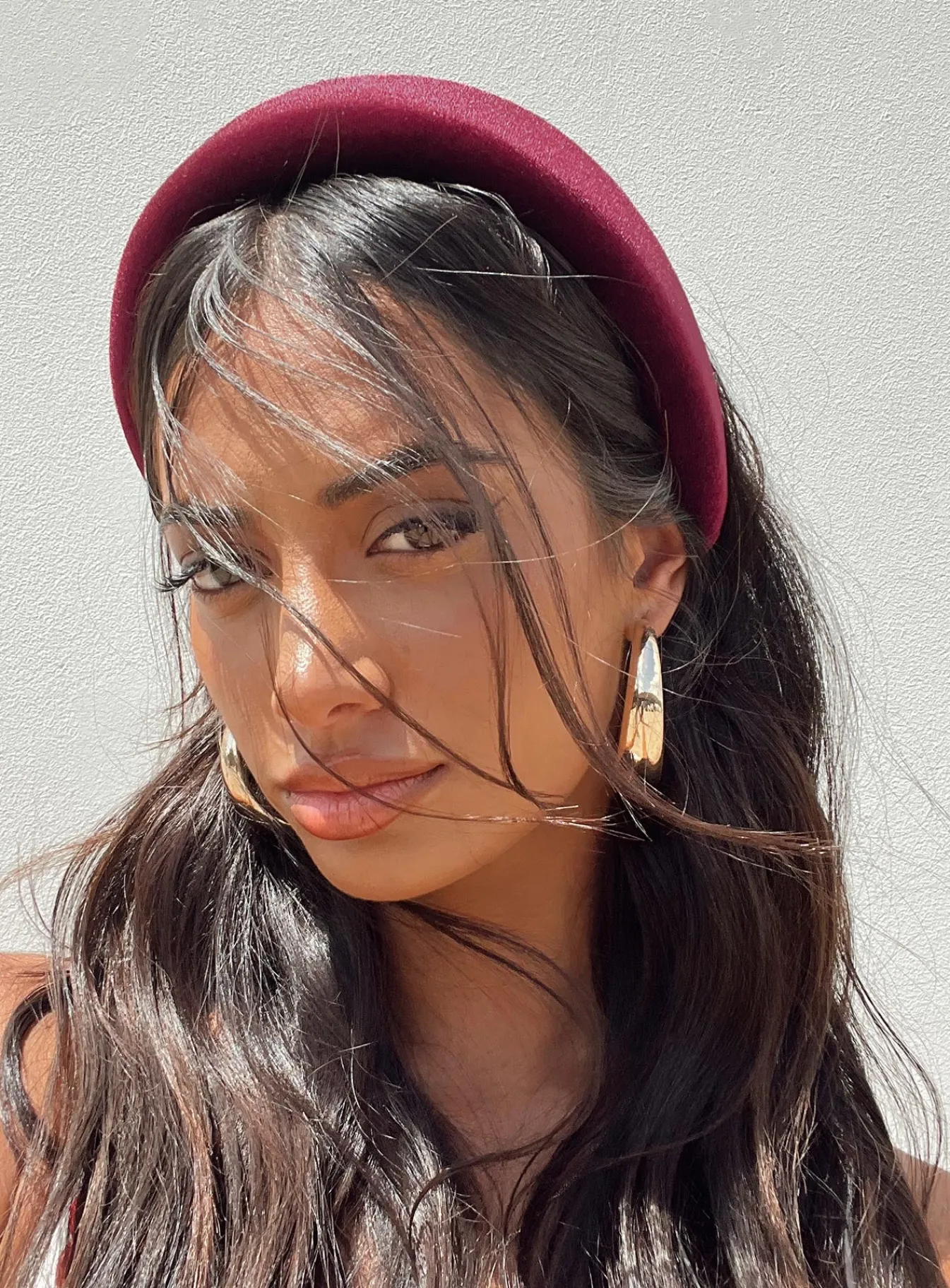Princess Polly Cotter Headband Burgundy Store