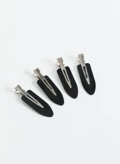 Princess Polly Cotton Candy Hair Clips  Black Best Sale