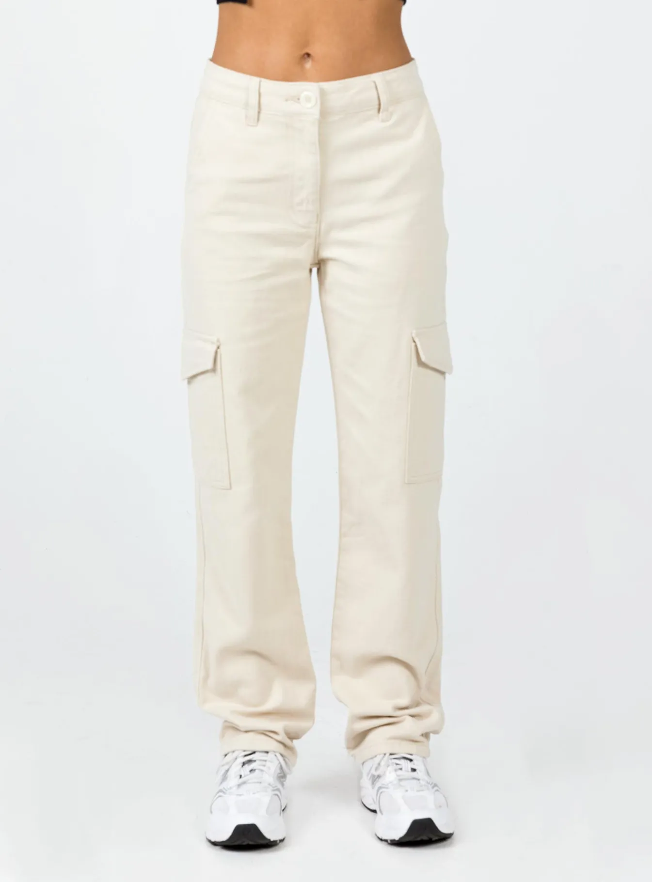 Princess Polly Courtside Cargo Pants Beige Cheap