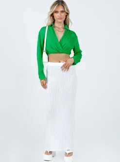 Princess Polly Covern Top Green Outlet