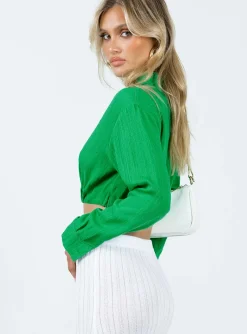 Princess Polly Covern Top Green Outlet