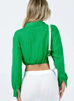 Princess Polly Covern Top Green Outlet