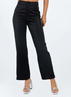 Princess Polly Croft Pantsglitter   Black Cheap