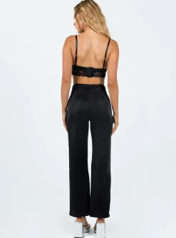 Princess Polly Croft Pantsglitter   Black Cheap