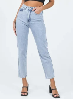Princess Polly Curzon Mom Jeans  Denim Best Sale