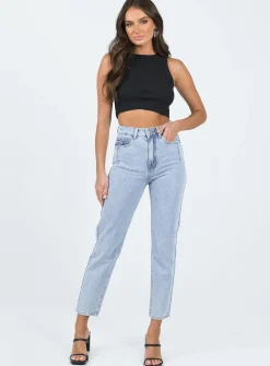 Princess Polly Curzon Mom Jeans Denim Best Sale