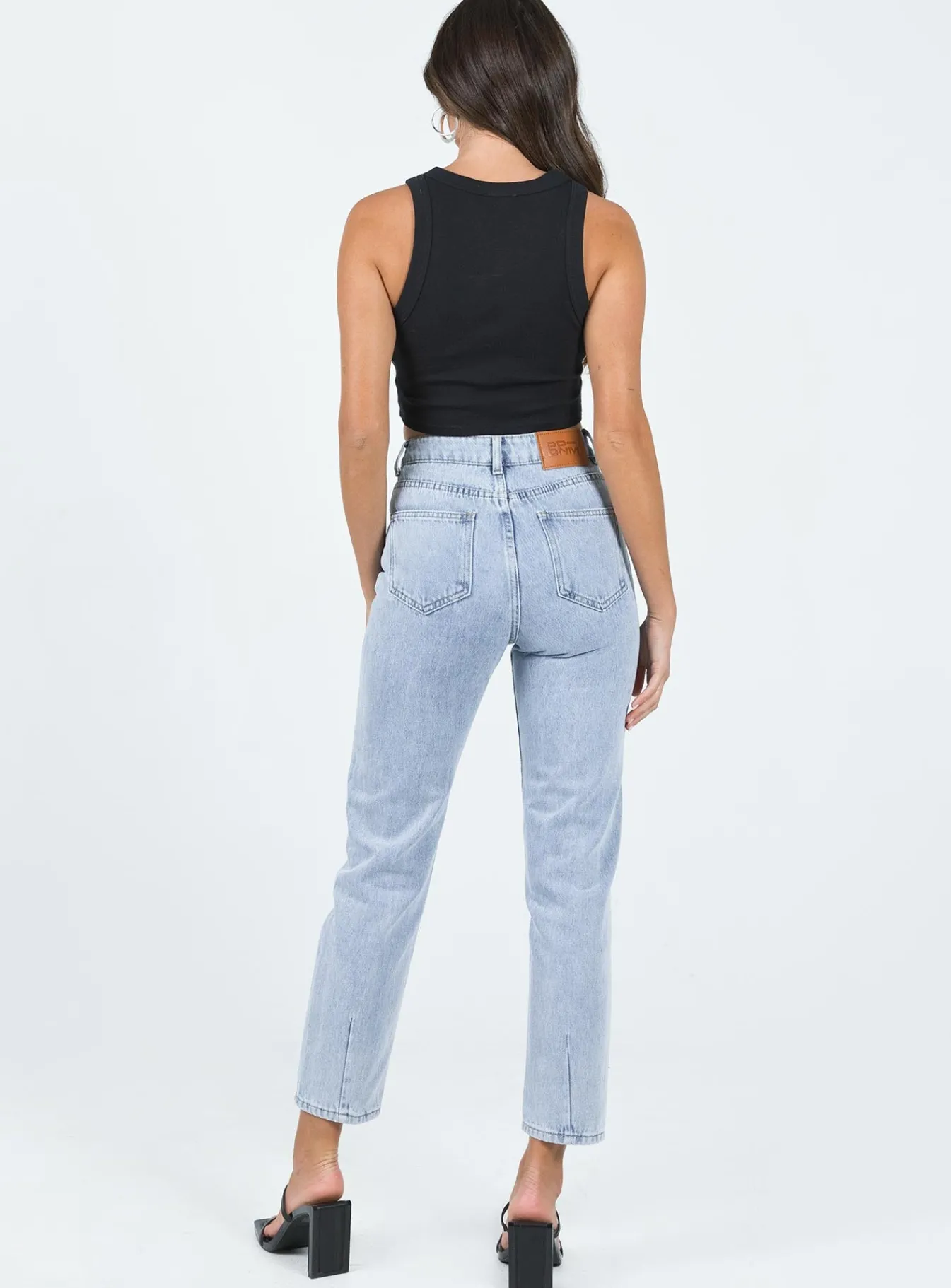 Princess Polly Curzon Mom Jeans Denim Best Sale