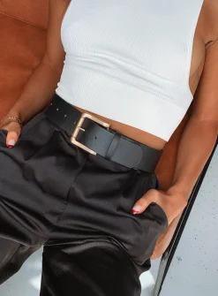 Princess Polly Cutie Cutie Belt Black New