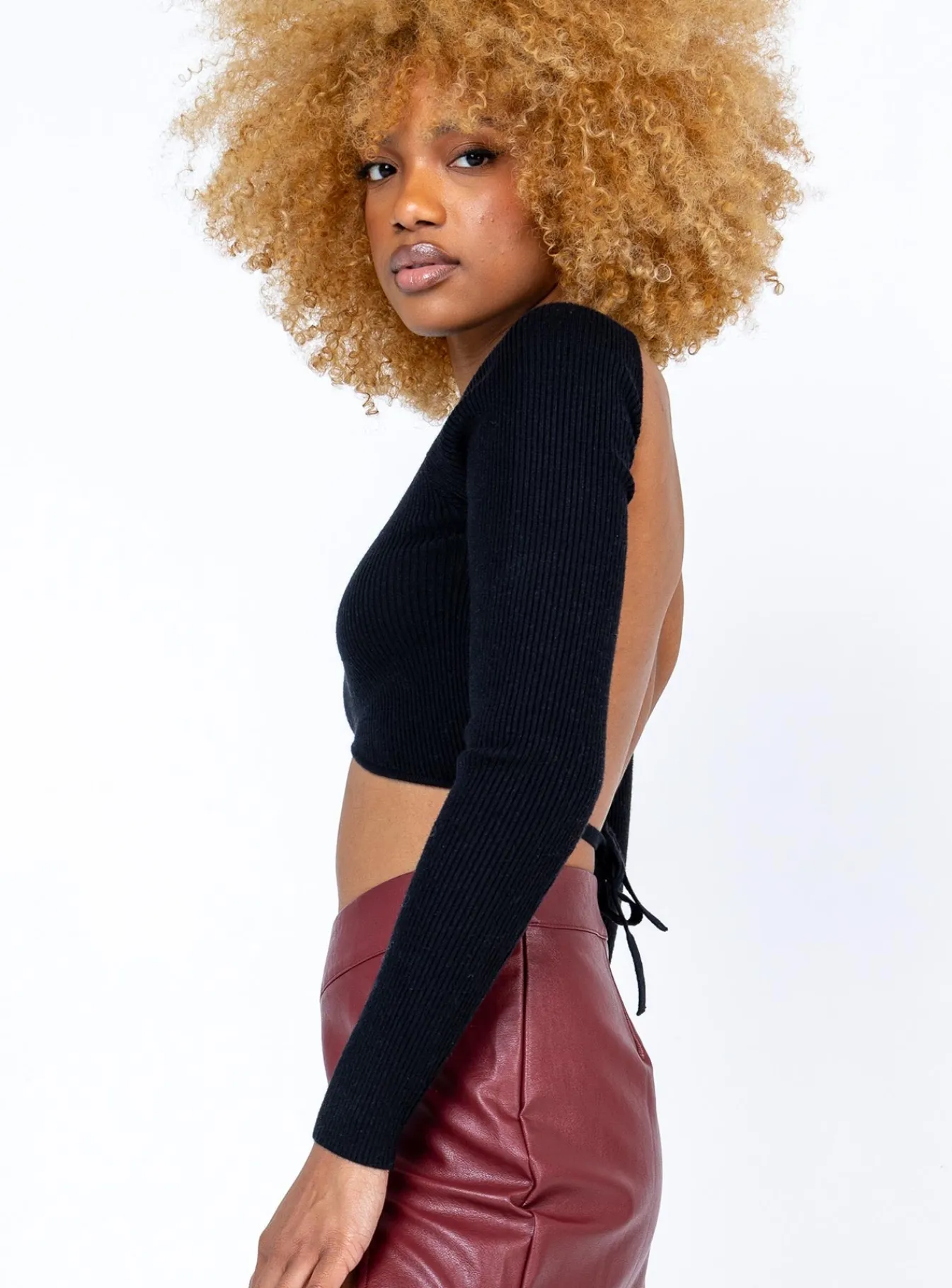 Princess Polly Cyrus Long Sleeve Top Black Cheap
