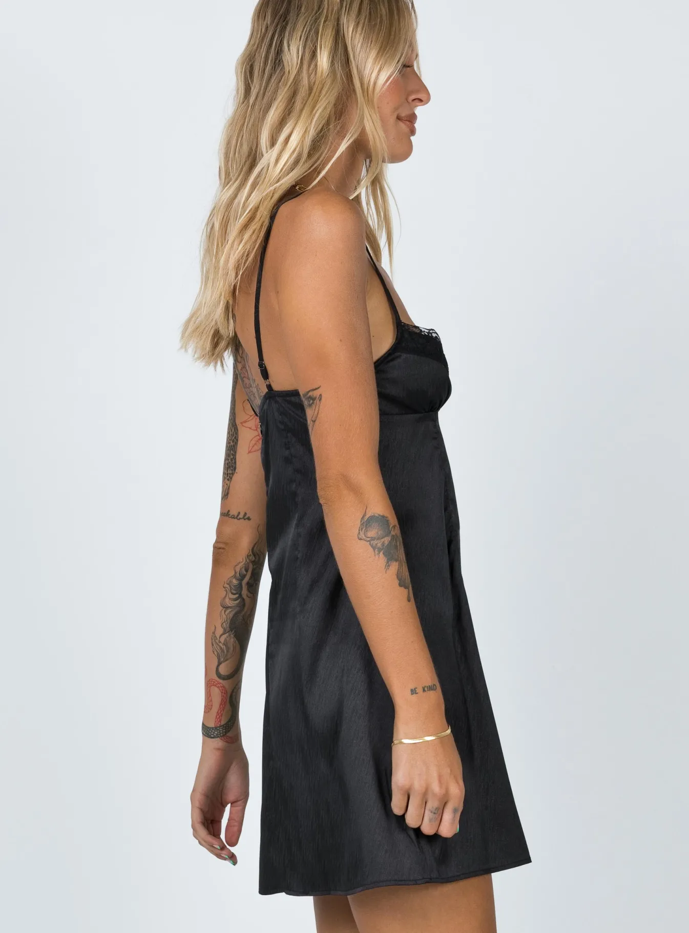 Princess Polly Dale Mini Dress Black Outlet