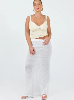 Princess Polly Dalma Twist Top Ivory Shop