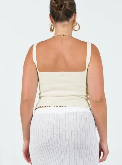 Princess Polly Dalma Twist Top Ivory Shop