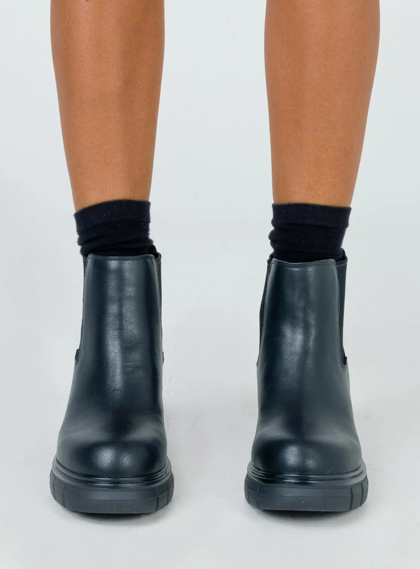 Princess Polly Damage Boots Black Flash Sale