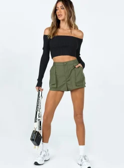 Princess Polly Damian Cargo Shorts  Khaki Fashion