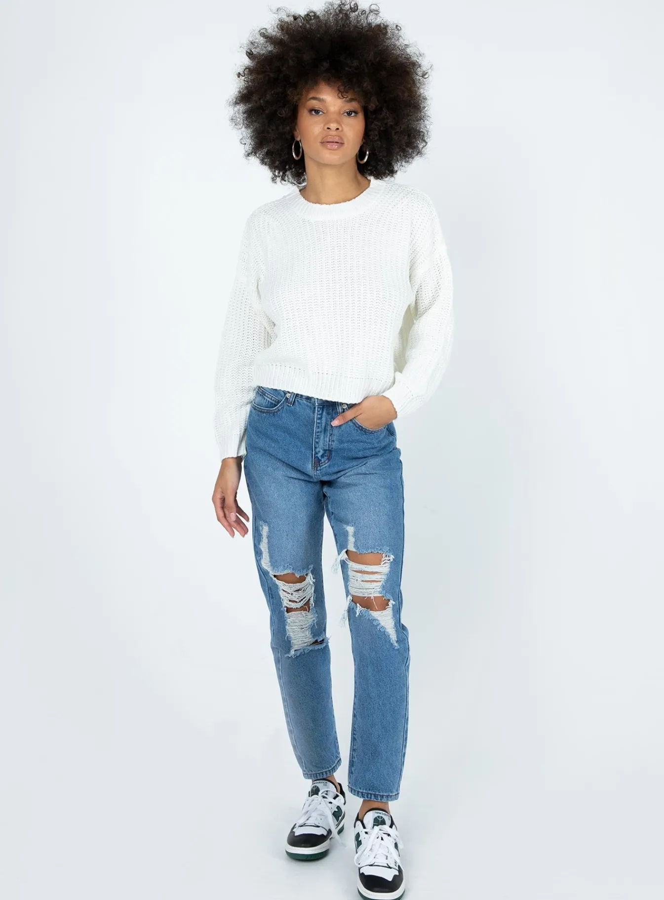 Princess Polly Damion Ripped Momjeans Denim Best