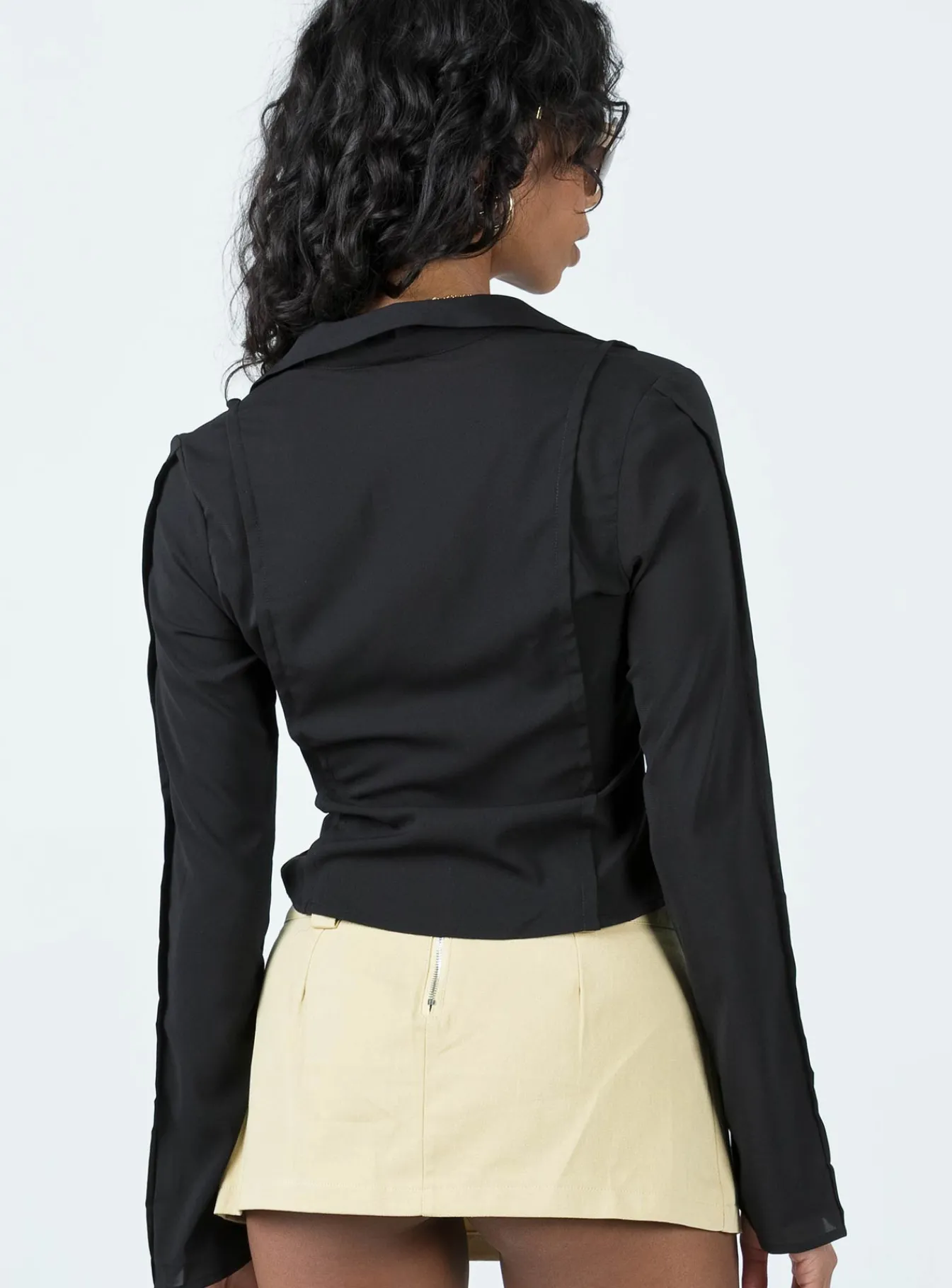 Princess Polly Damson Long Sleeve Top Black Store