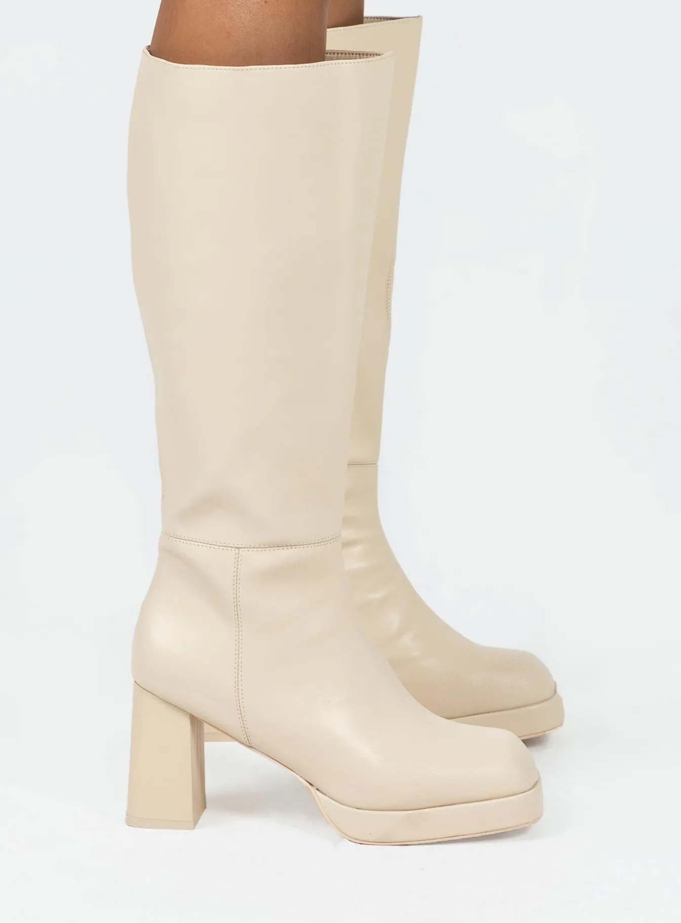 Princess Polly Danai Boots Cream Store