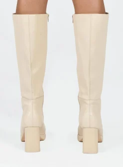 Princess Polly Danai Boots Cream Store