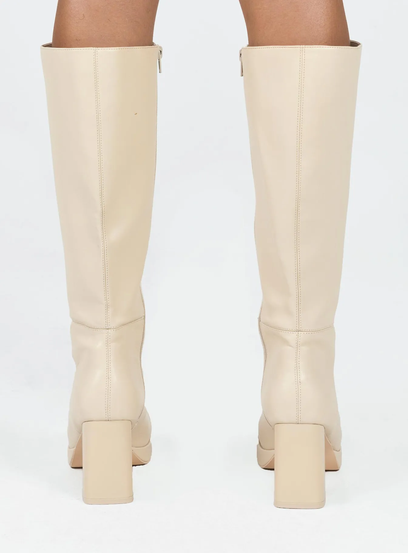 Princess Polly Danai Boots Cream Store