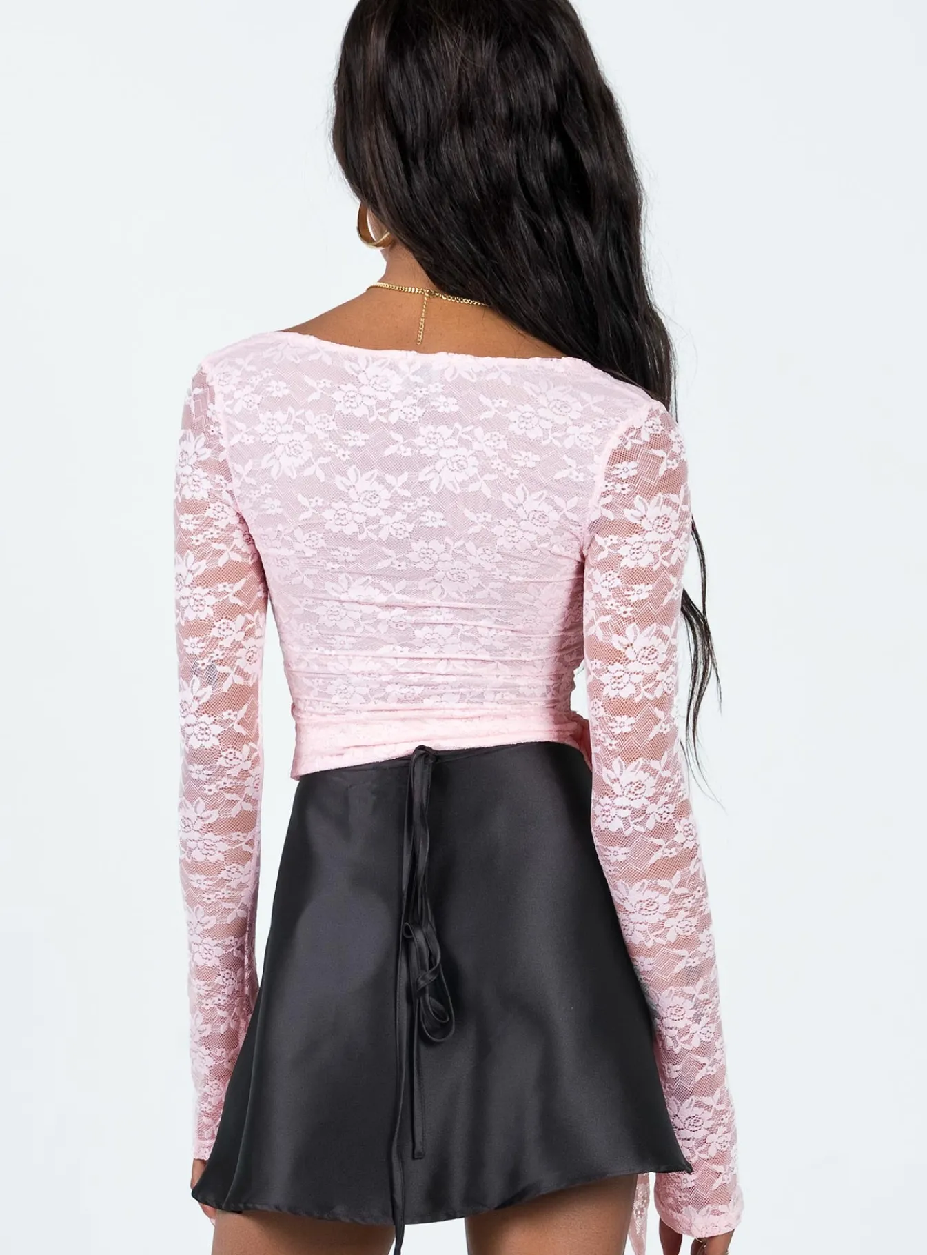 Princess Polly Danalah Lace Wrap Top Pink Cheap