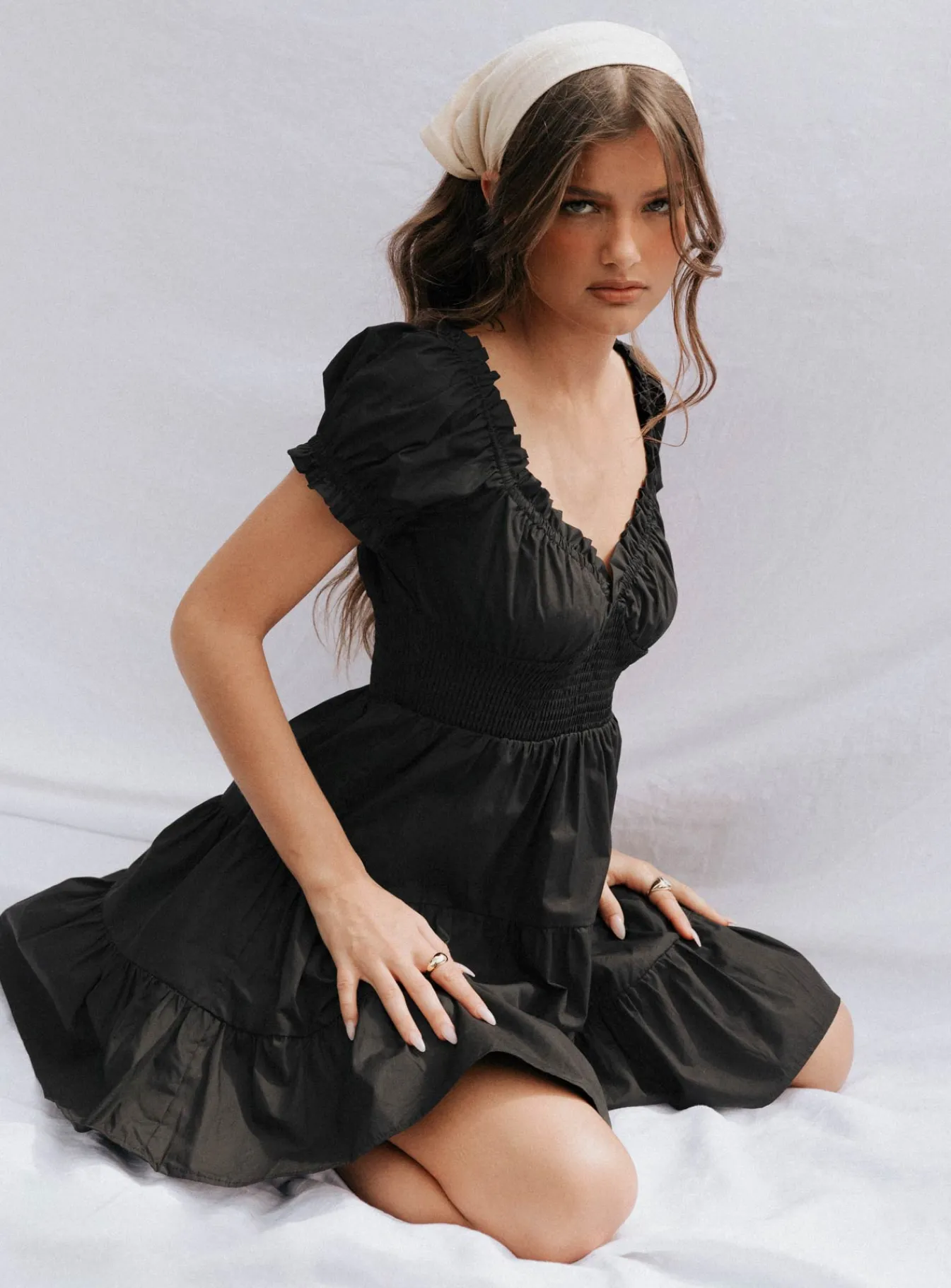 Princess Polly Daniela Mini Dress Black New
