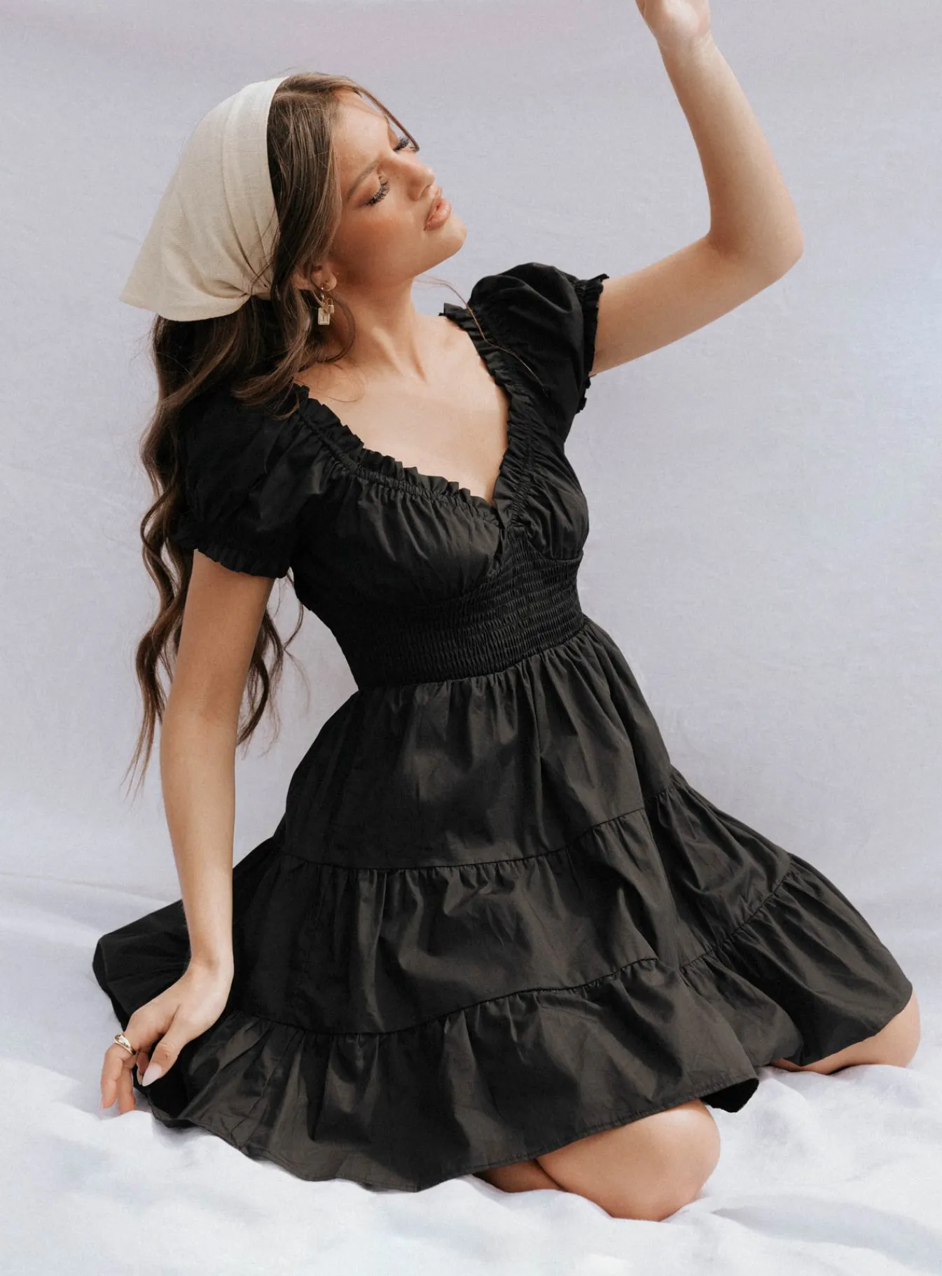 Princess Polly Daniela Mini Dress Black New