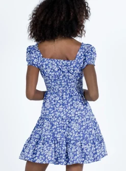 Princess Polly Daniela Mini Dress  Blue Floral Shop
