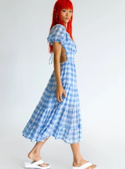 Princess Polly Danny Midi Dress Blue Flash Sale