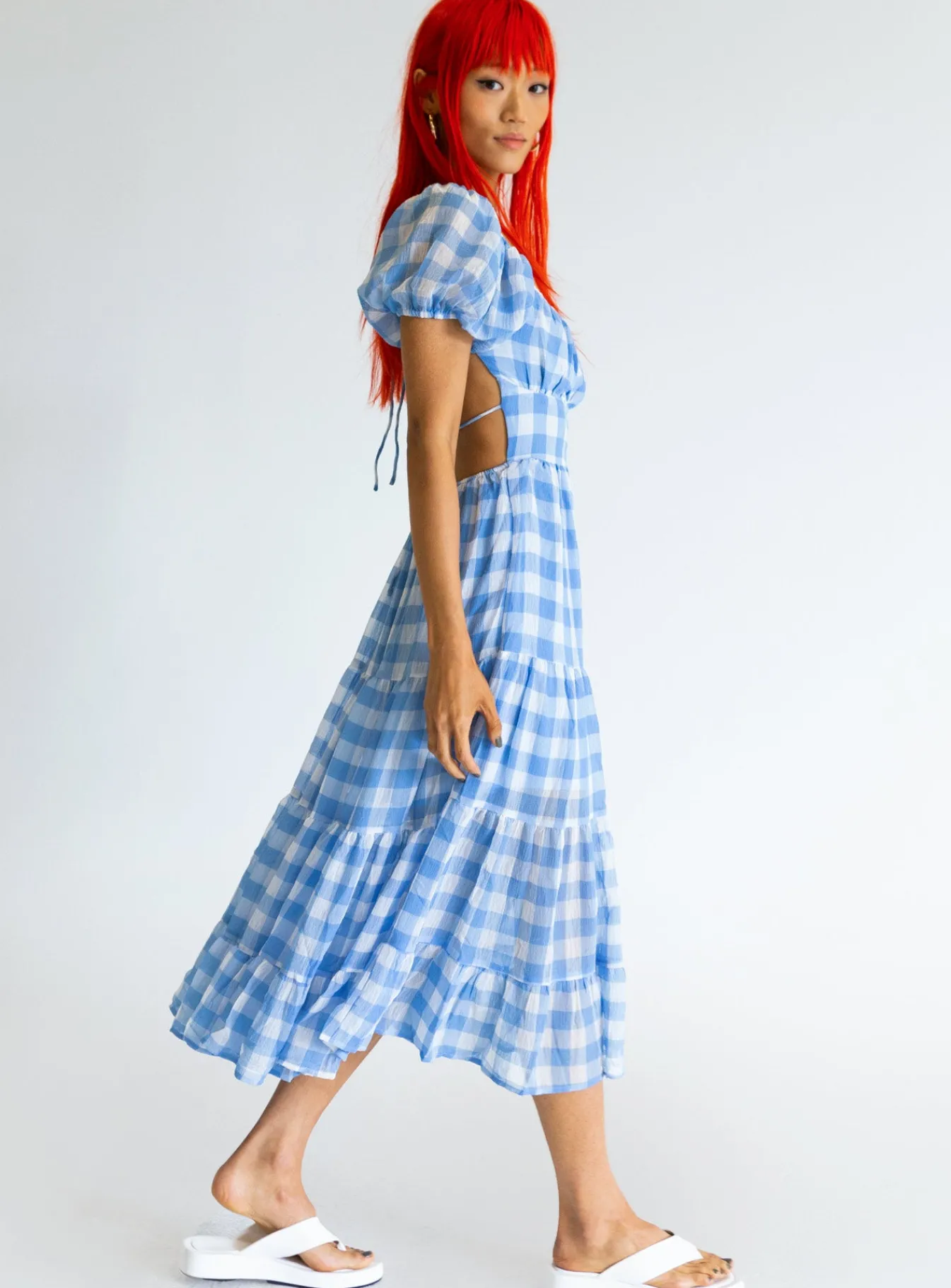 Princess Polly Danny Midi Dress Blue Flash Sale