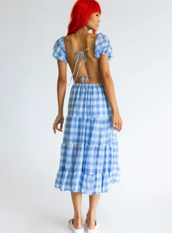 Princess Polly Danny Midi Dress Blue Flash Sale