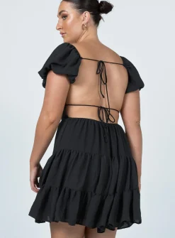 Princess Polly Danny Mini Dress Black Clearance