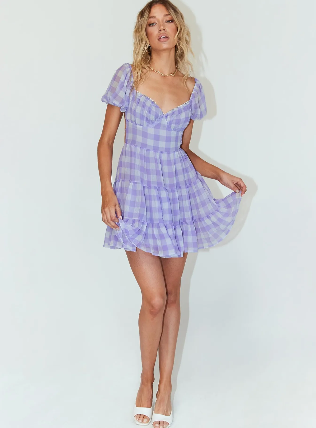 Princess Polly Danny Mini Dress Lilac Cheap